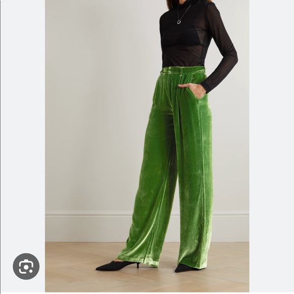 Reformation Wes Velvet Wide Leg Pants - Picture 7 of 7